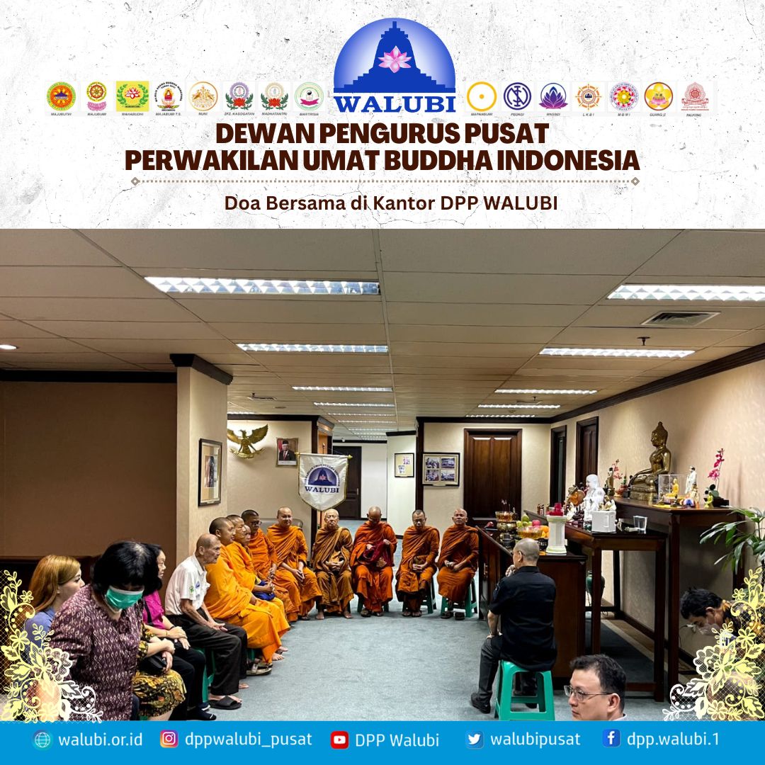 Majelis Agama Buddha Gelar Doa Bersama di Kantor DPP WALUBI untuk Kesembuhan Bapak Murdaya Widyawimarta Poo
