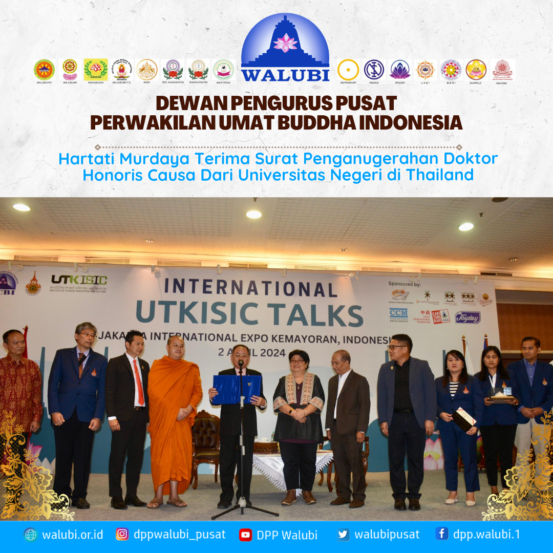 Hartati Murdaya Terima Surat Penganugerahan Doktor Honoris Causa Dari Universitas Negeri di Thailand